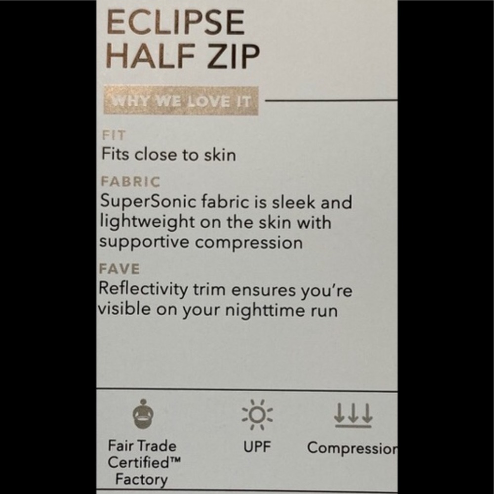 Athleta Eclipse Reflective Half Zip Pullover C1 - image 6